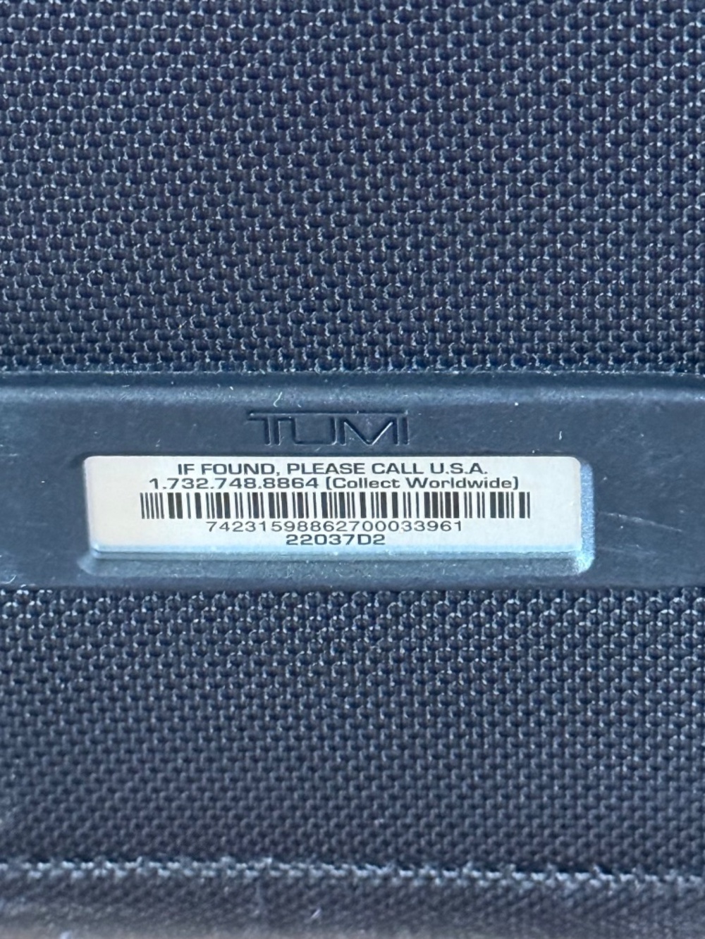 TUMI ALPHA 2 BLACK NYLON WHEELED CARRY ON - Picture 7 of 13